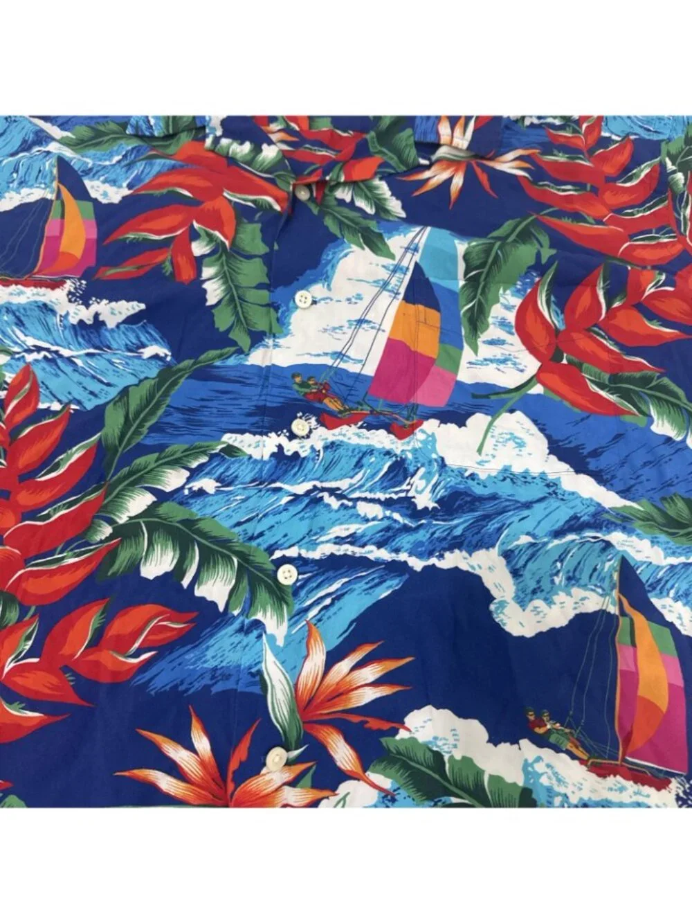 Polo Ralph Lauren Viscose Hoffman Camp Hawaiian Shirt TALL Mens Size 3XLT